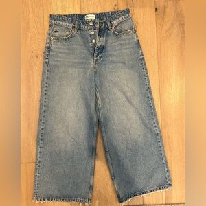 Zara wide leg straight jeans